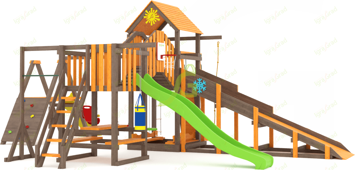 Всесезонная площадка IgraGrad С Мостик 2 SF2 Всесезонная площадка IgraGrad С Мостик 2 SF2