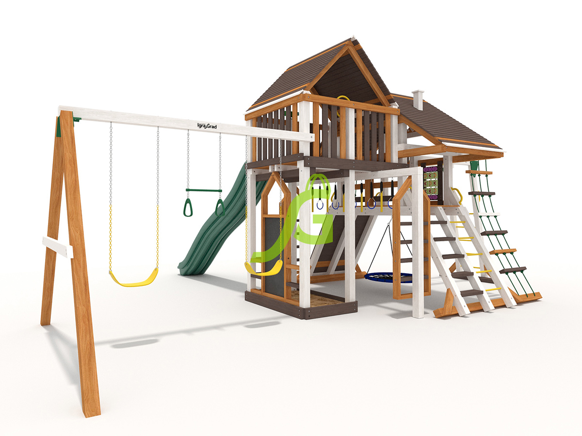 Детская площадка IgraGrad Крепость Фани Deluxe + мод.2 Детская площадка IgraGrad Крепость Фани Deluxe + мод.2