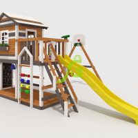 Зимняя горка “IgraGrad Snow Fox”, скат 10 м (мод. 3)