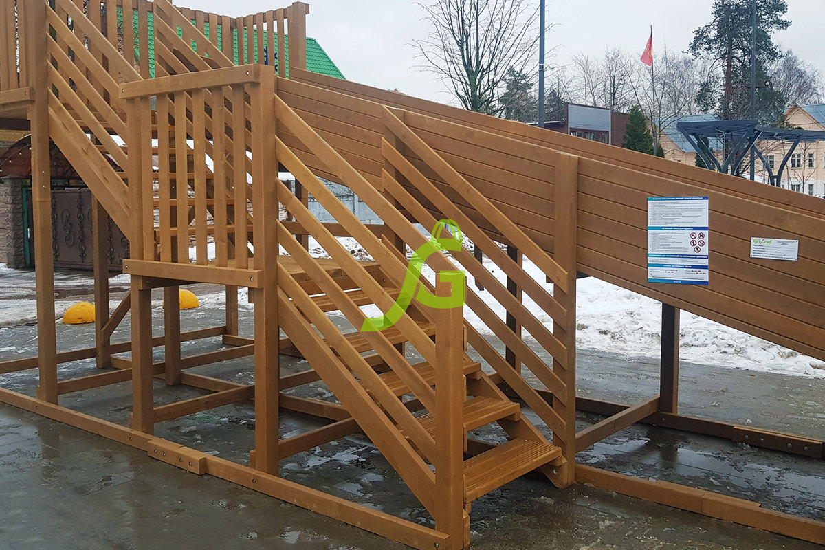 Зимняя горка “IgraGrad Snow Fox”, скат 8 м Зимняя горка “IgraGrad Snow Fox”, скат 8 м