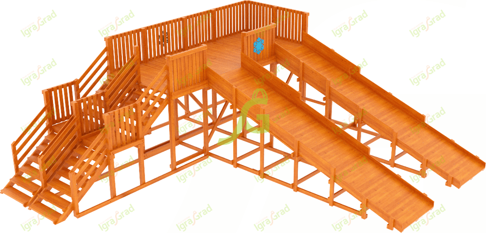 Зимняя горка “IgraGrad Snow Fox”, скат 5,9 м (мод.2) Зимняя горка “IgraGrad Snow Fox”, скат 5,9 м (мод.2)