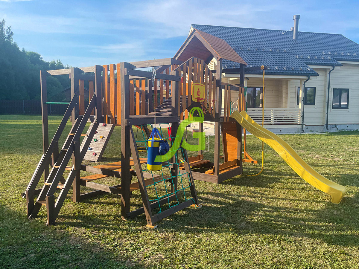 Детская площадка IgraGrad Панда Фани Мостик 2 Детская площадка IgraGrad Панда Фани Мостик 2