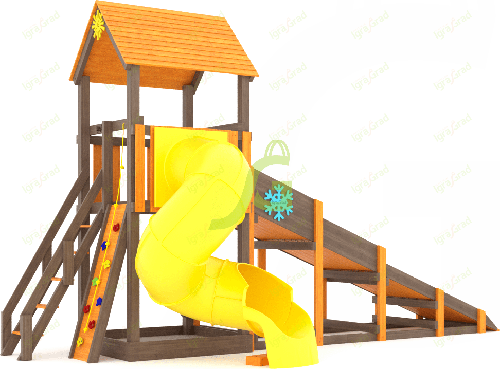 Всесезонная площадка IgraGrad С Tower с трубой SF Всесезонная площадка IgraGrad С Tower с трубой SF