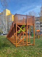 Зимняя горка “IgraGrad Snow Fox”, скат 10 м