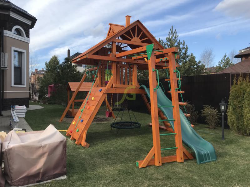 Детская площадка IgraGrad Крепость Фани с рукоходом (Домик) Детская площадка IgraGrad Крепость Фани с рукоходом (Домик)