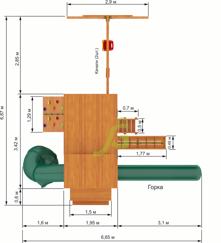 Детская площадка IgraGrad Домик 4 Детская площадка IgraGrad Домик 4