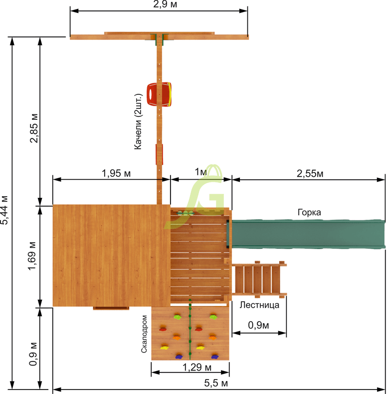 Детская площадка IgraGrad Домик 2 Детская площадка IgraGrad Домик 2
