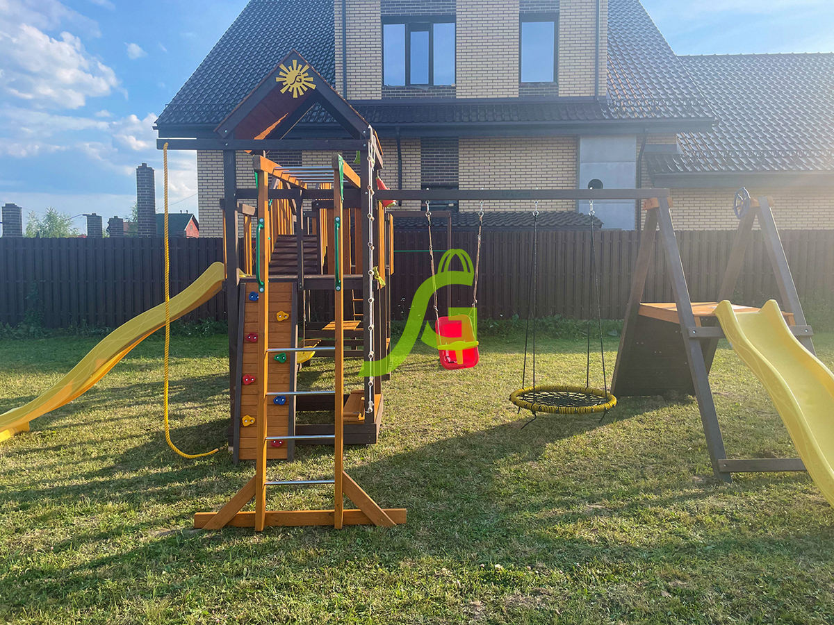 Детская площадка IgraGrad Панда Фани Мостик 2 Детская площадка IgraGrad Панда Фани Мостик 2