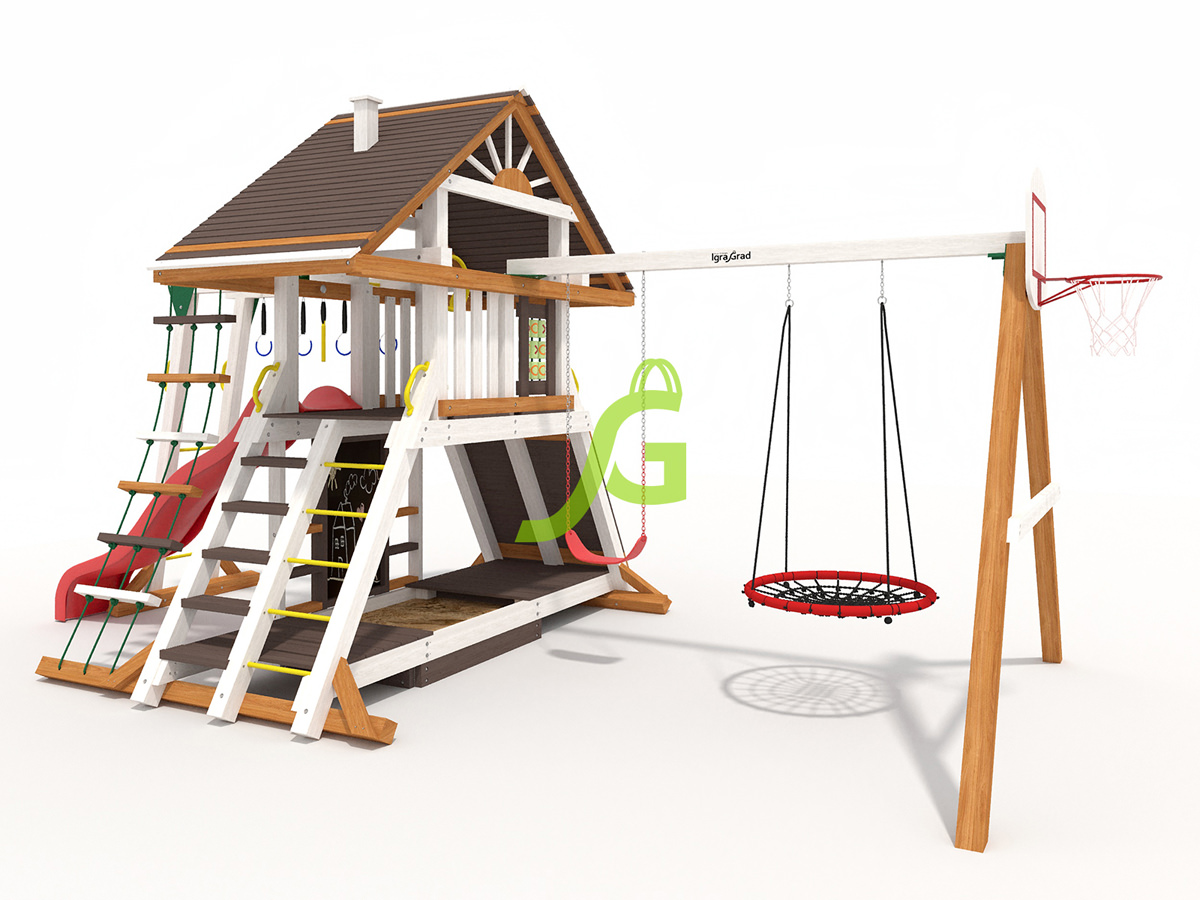 Детская площадка IgraGrad Крепость Фани с рукоходом (Дерево) мод.2 Детская площадка IgraGrad Крепость Фани с рукоходом (Дерево) мод.2
