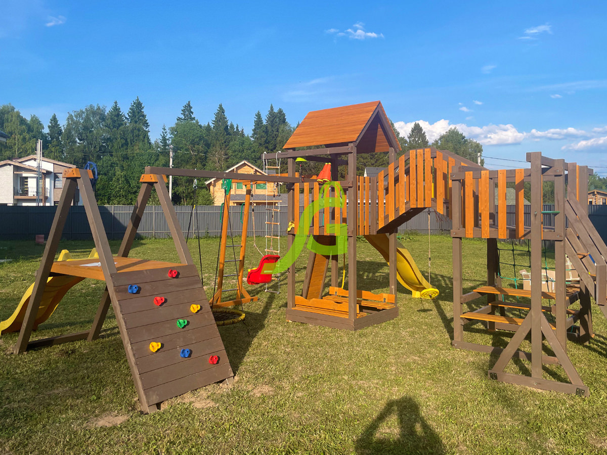 Детская площадка IgraGrad Панда Фани Мостик 2 Детская площадка IgraGrad Панда Фани Мостик 2