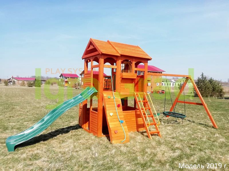 Детская площадка IgraGrad Клубный домик 2 с трубой Детская площадка IgraGrad Клубный домик 2 с трубой