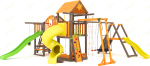 Детская площадка IgraGrad Панда Фани Мостик 2 с трубой