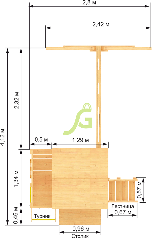 Детская площадка IgraGrad Крафт Pro Детская площадка IgraGrad Крафт Pro