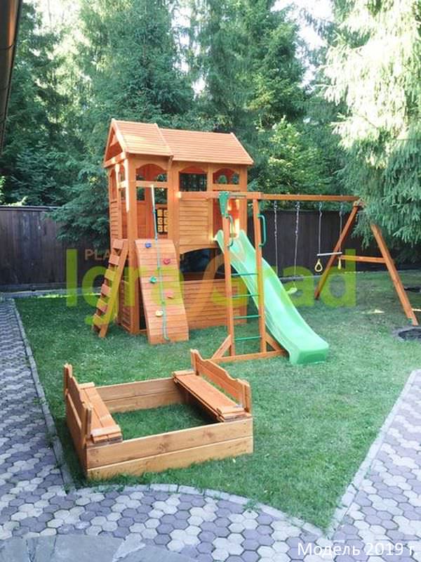 Детская площадка IgraGrad Клубный домик 2 с трубой и рукоходом Детская площадка IgraGrad Клубный домик 2 с трубой и рукоходом