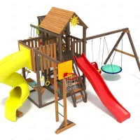 Детская площадка IgraGrad Панда Фани Мостик 2 с трубой 2,1м