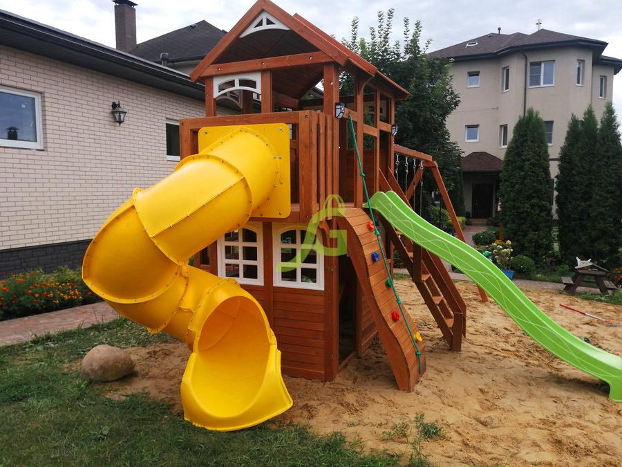 Детская площадка IgraGrad Клубный домик 3 с трубой Luxe Детская площадка IgraGrad Клубный домик 3 с трубой Luxe