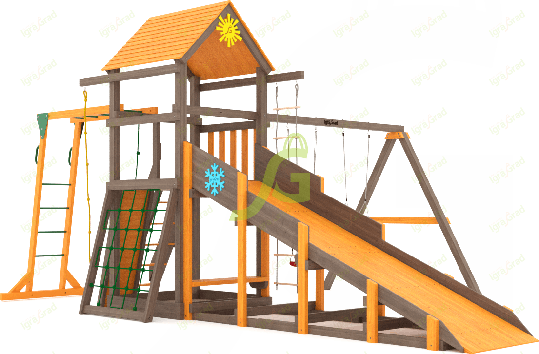 Всесезонная площадка IgraGrad С Gride с рукоходом SF1 Всесезонная площадка IgraGrad С Gride с рукоходом SF1