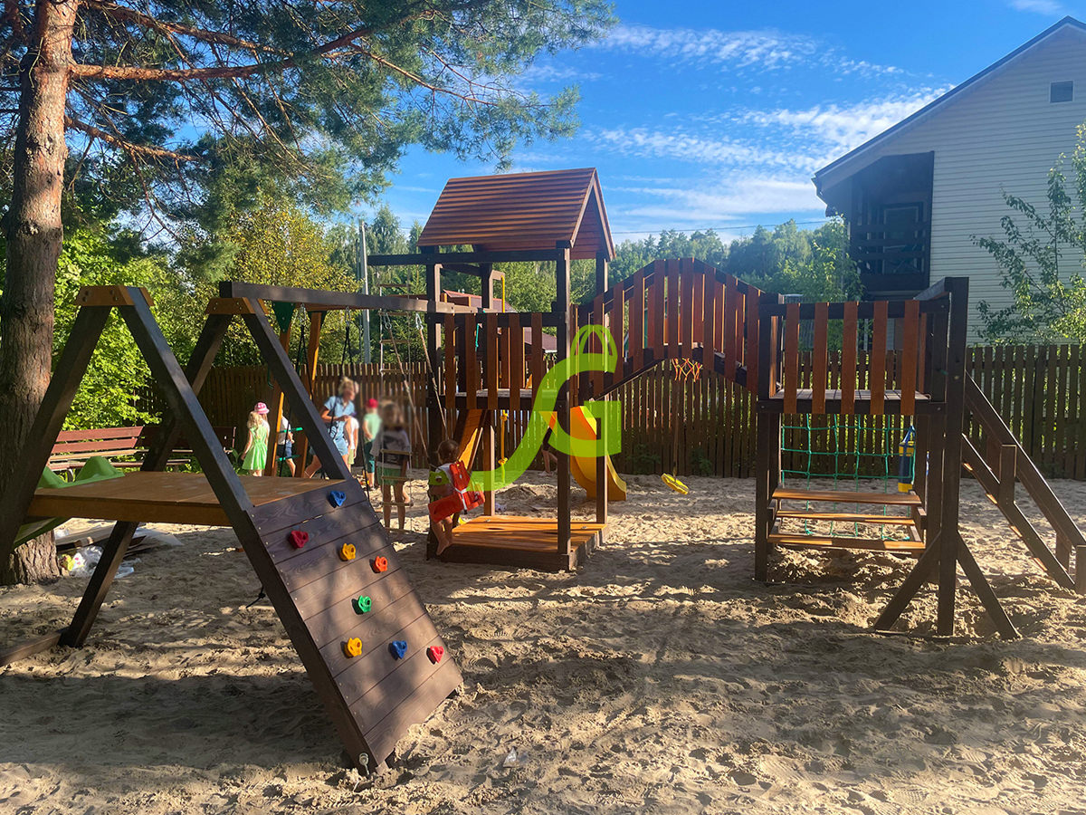 Детская площадка IgraGrad Панда Фани Мостик 2 Детская площадка IgraGrad Панда Фани Мостик 2