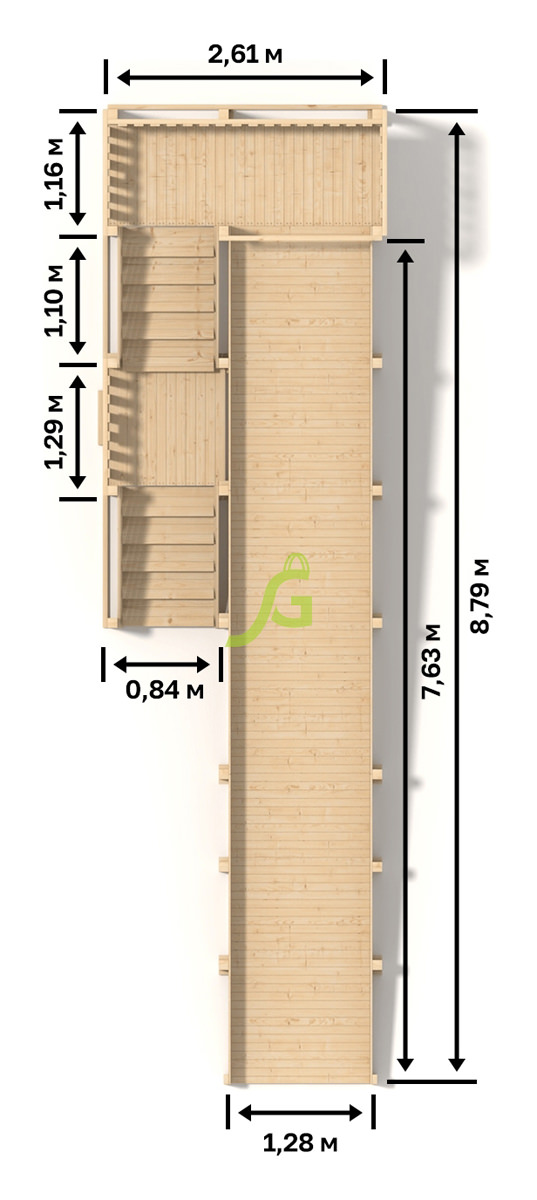 Зимняя горка “IgraGrad Snow Fox”, скат 8 м, без окраски Зимняя горка “IgraGrad Snow Fox”, скат 8 м, без окраски