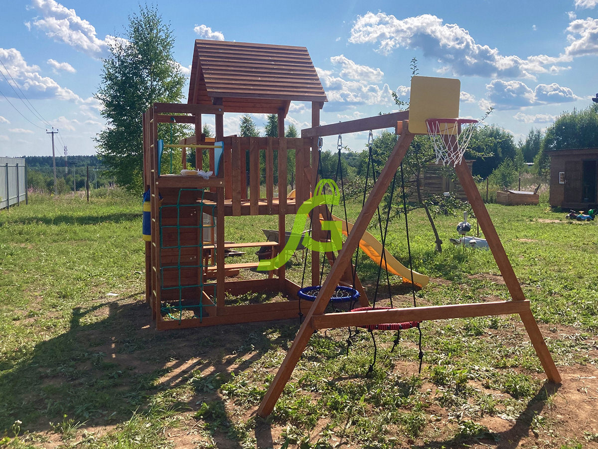 Детская площадка IgraGrad Крафт Pro 4 (скат 2,2) Детская площадка IgraGrad Крафт Pro 4 (скат 2,2)