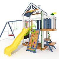 Детская площадка IgraGrad Крафт Pro 4 с трубой мод.2