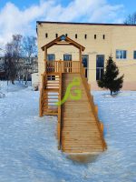 Зимняя горка “IgraGrad Snow Fox (Домик)”, скат 10 м