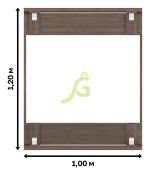 Деревянная песочница IgraGrad с крышкой