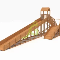 Зимняя горка “IgraGrad Snow Fox Start”, скат 4 м