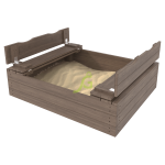 Деревянная песочница IgraGrad с крышкой