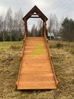 Заливная горка “IgraGrad Snow Fox Start с крышей”, скат 4 м