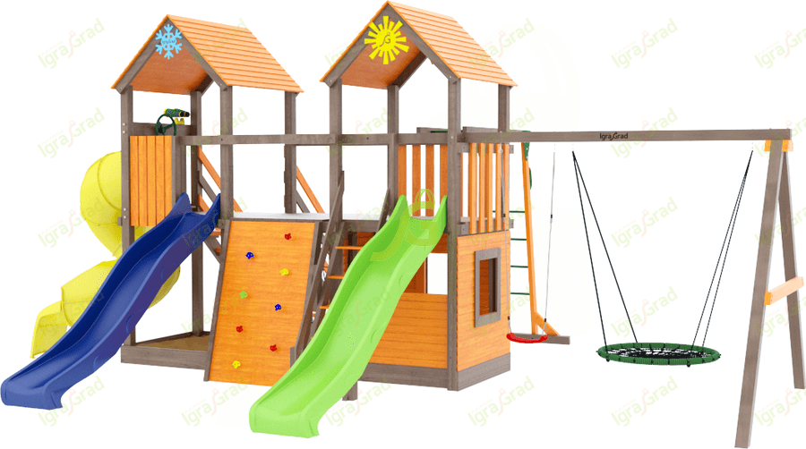 Детская площадка IgraGrad Комбо с трубой Детская площадка IgraGrad Комбо с трубой