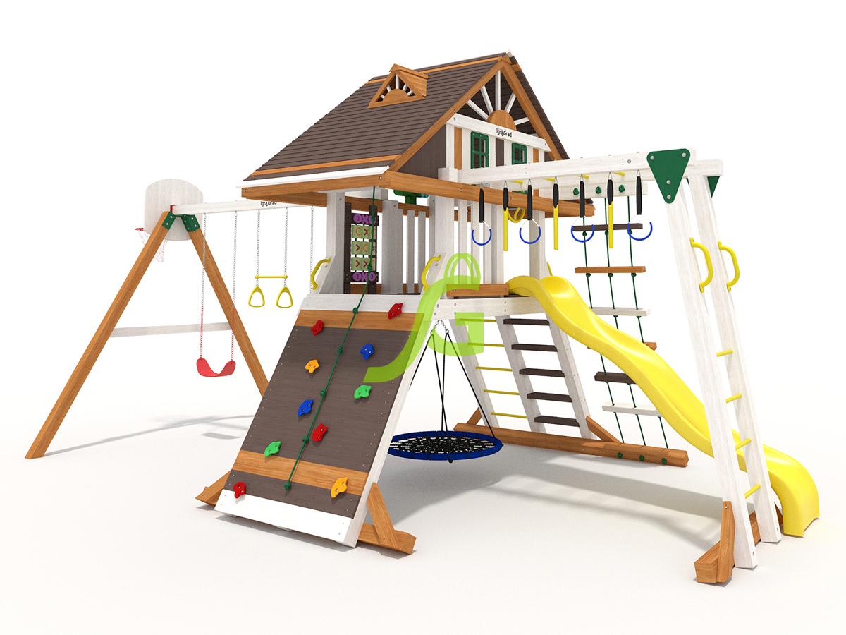 Детская площадка IgraGrad Крепость Фани с рукоходом (Домик) мод.2 Детская площадка IgraGrad Крепость Фани с рукоходом (Домик) мод.2