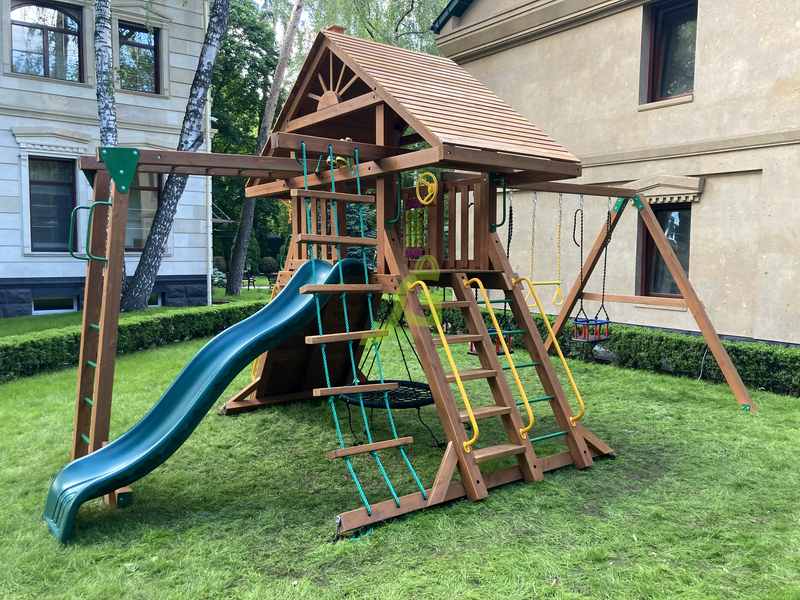 Детская площадка IgraGrad Крепость Фани с рукоходом (Домик) Детская площадка IgraGrad Крепость Фани с рукоходом (Домик)