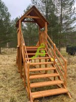 Заливная горка “IgraGrad Snow Fox Start с крышей”, скат 4 м