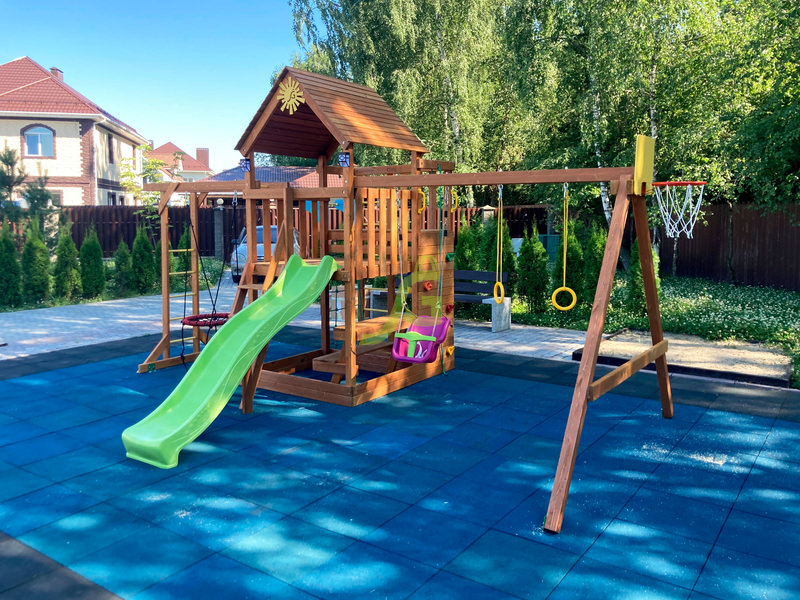 Детская площадка IgraGrad Крафт Pro 4 (скат 2,2) Детская площадка IgraGrad Крафт Pro 4 (скат 2,2)