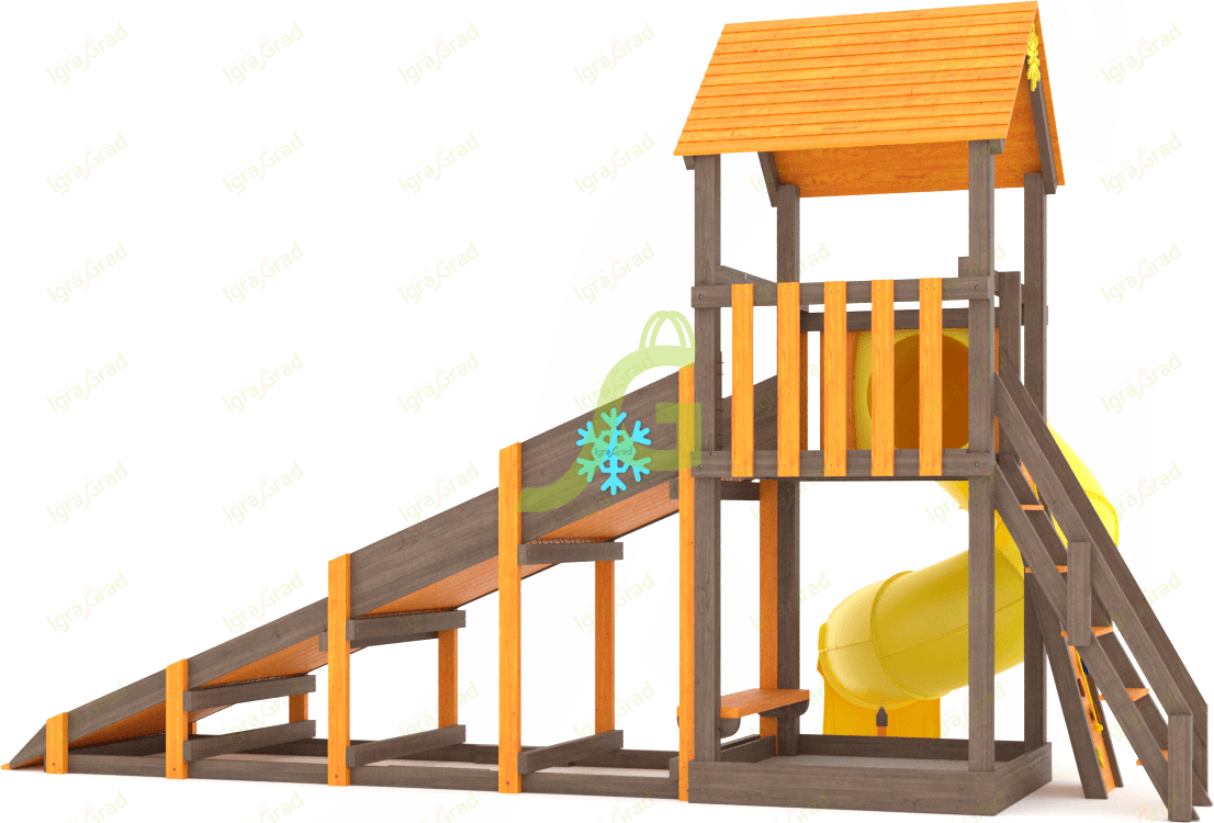 Всесезонная площадка IgraGrad С Tower с трубой SF Всесезонная площадка IgraGrad С Tower с трубой SF