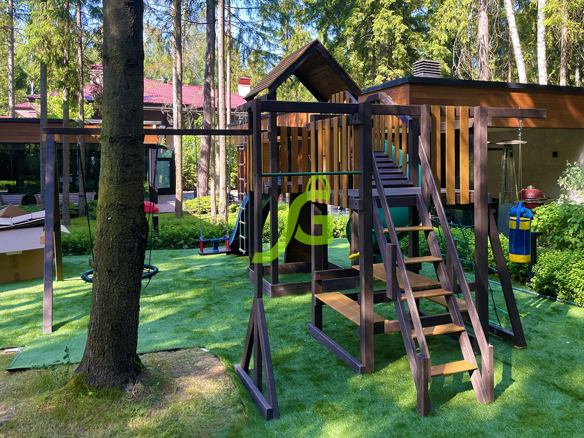 Детская площадка IgraGrad Панда Фани Мостик с трубой Детская площадка IgraGrad Панда Фани Мостик с трубой