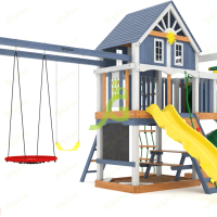 Детская площадка IgraGrad Шато с трубой (Дерево) мод.2