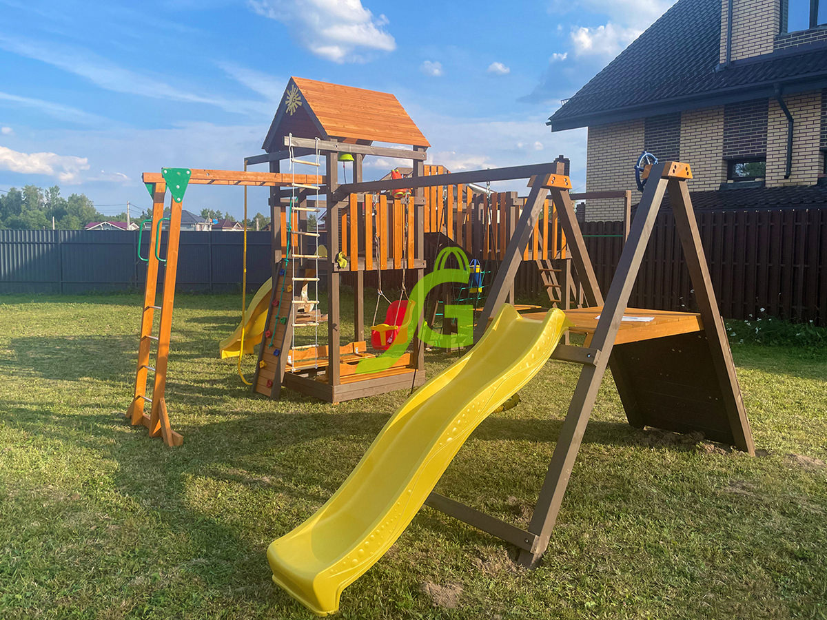 Детская площадка IgraGrad Панда Фани Мостик 2 Детская площадка IgraGrad Панда Фани Мостик 2