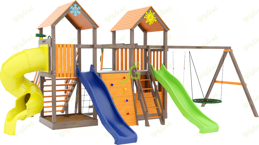 Детская площадка IgraGrad Комбо с трубой Детская площадка IgraGrad Комбо с трубой