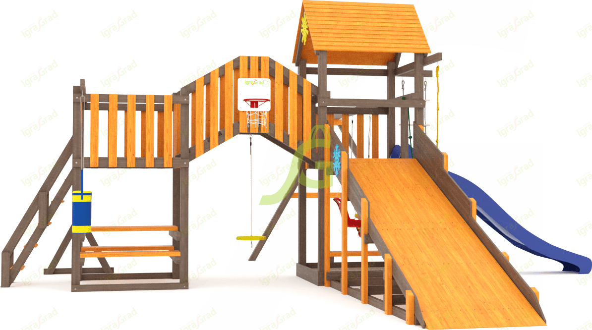 Всесезонная площадка IgraGrad С Мостик 1 SF1 Всесезонная площадка IgraGrad С Мостик 1 SF1