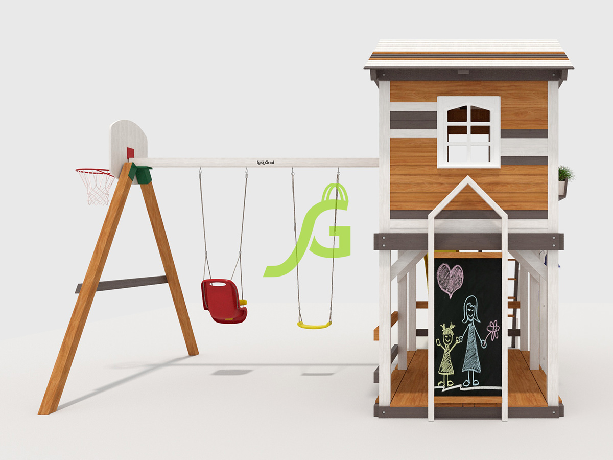 Детская площадка IgraGrad Домик 1 мод.1 Детская площадка IgraGrad Домик 1 мод.1
