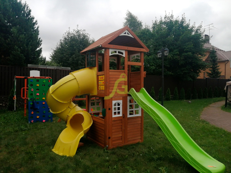 Детская площадка IgraGrad Клубный домик с трубой Luxe Детская площадка IgraGrad Клубный домик с трубой Luxe