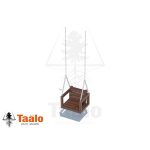 Серия ТО модель 2 – сидение качели деревянное со спинкой на цепях