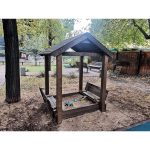 Серия P модель 1 – песочница с крышкой «трансформер» и теневым навесом