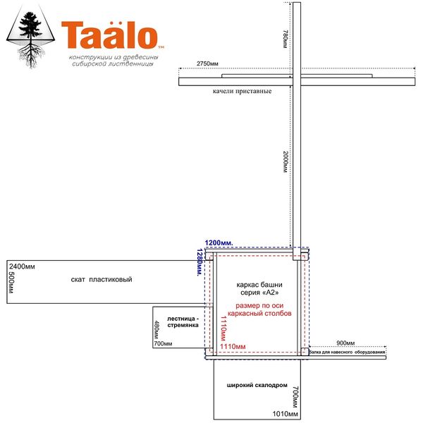 Серия А2 модель 2, детская игровая – спортивная конструкция Серия А2 модель 2, детская игровая – спортивная конструкция