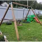 Серия O1 модель 1 – качели с сидениями на канатах (конструктор) для частных владений