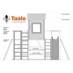 Серия C2 модель 4, детская игровая – спортивная конструкция