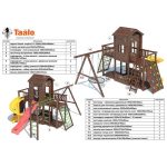 Серия C2 модель 5, детская игровая – спортивная конструкция