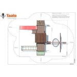 Серия C2 модель 4, детская игровая – спортивная конструкция